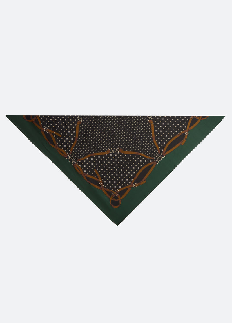 green-campbell scarf-front view - 1