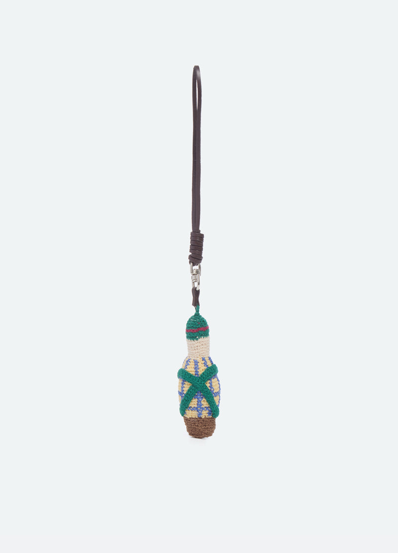 green-liana bag charm-back view - 3
