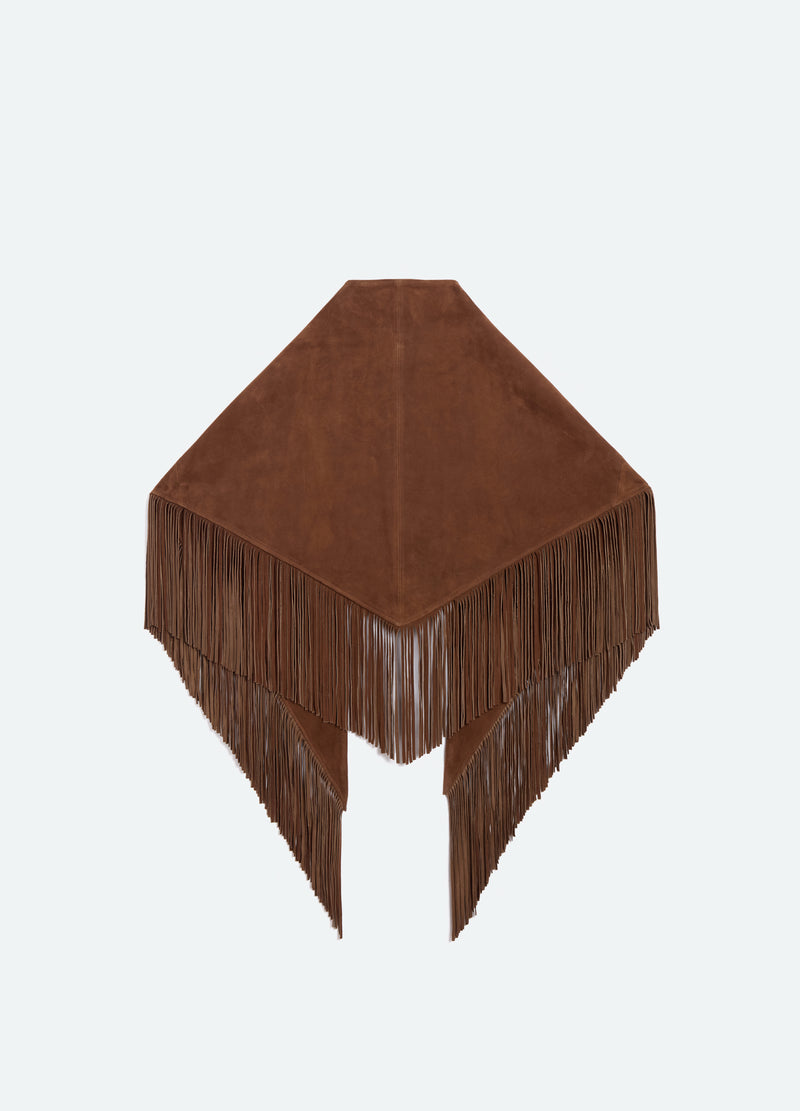 cognac-samantha shawl-feature view - 2