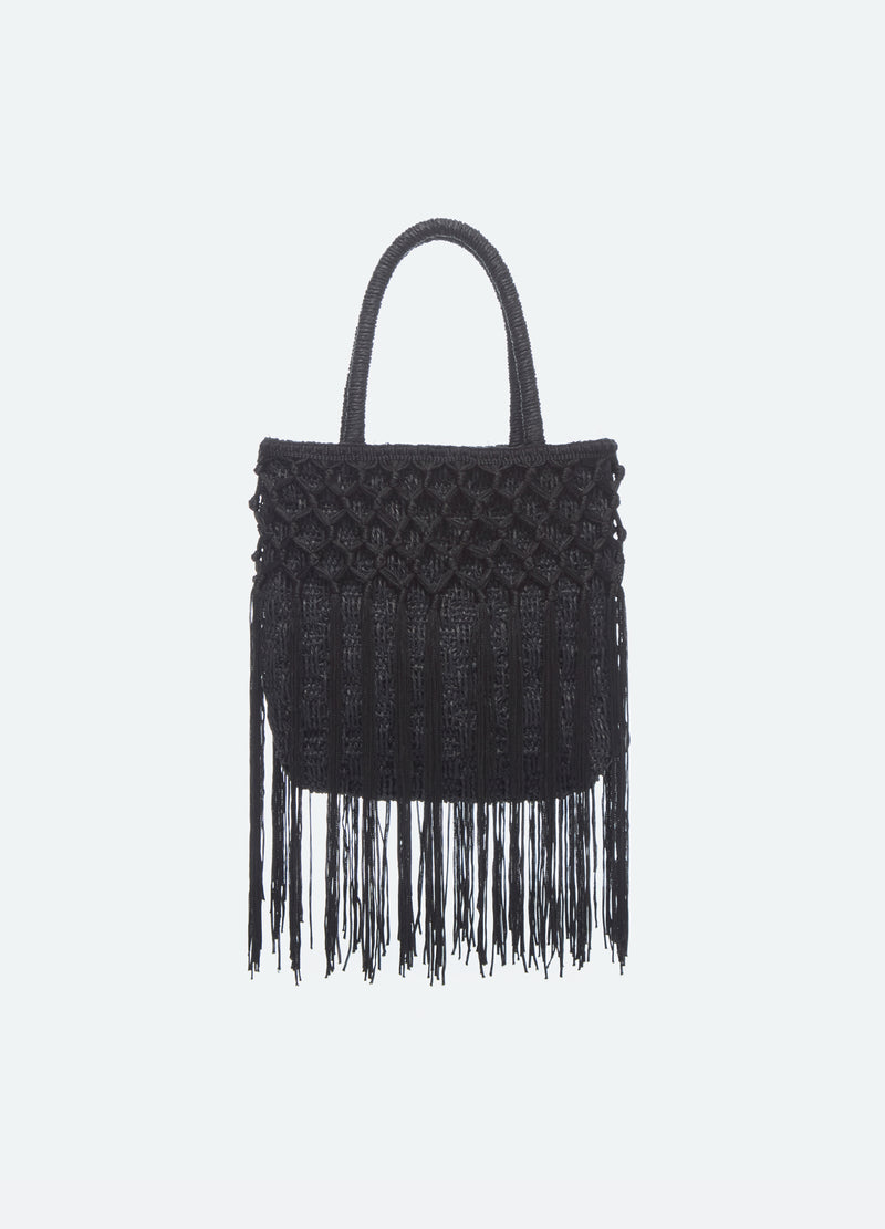 black-samantha mini bag-front view - 1