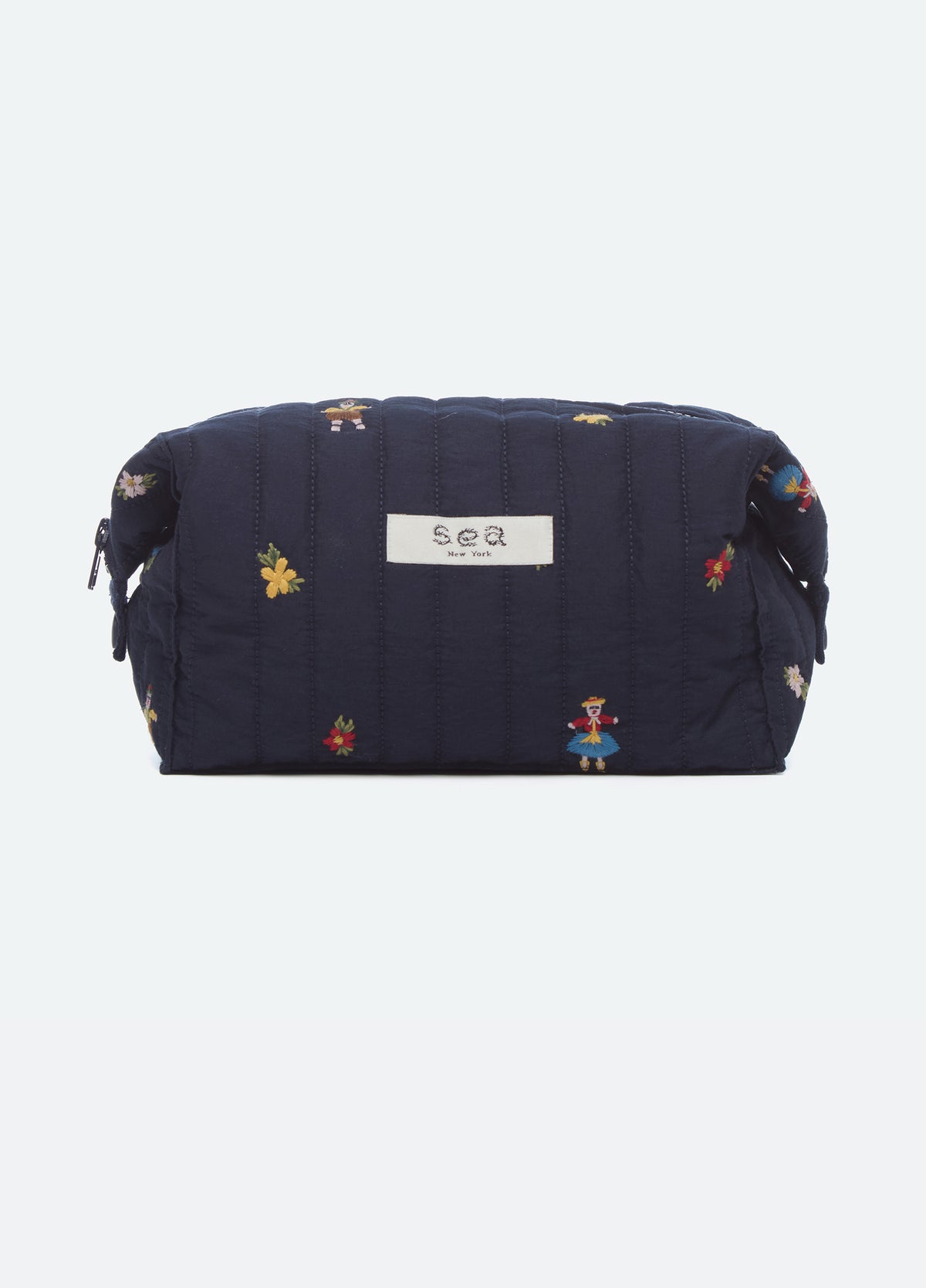 navy-liana cosmetic bag-back view - 3
