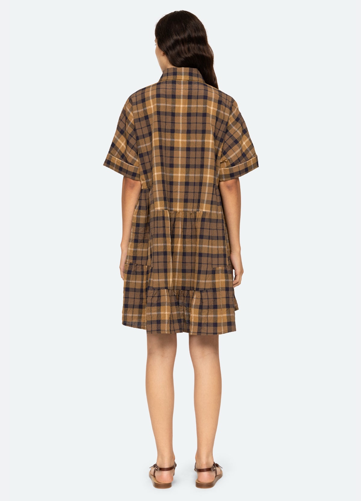 chocolate-caja tunic-back view - 11