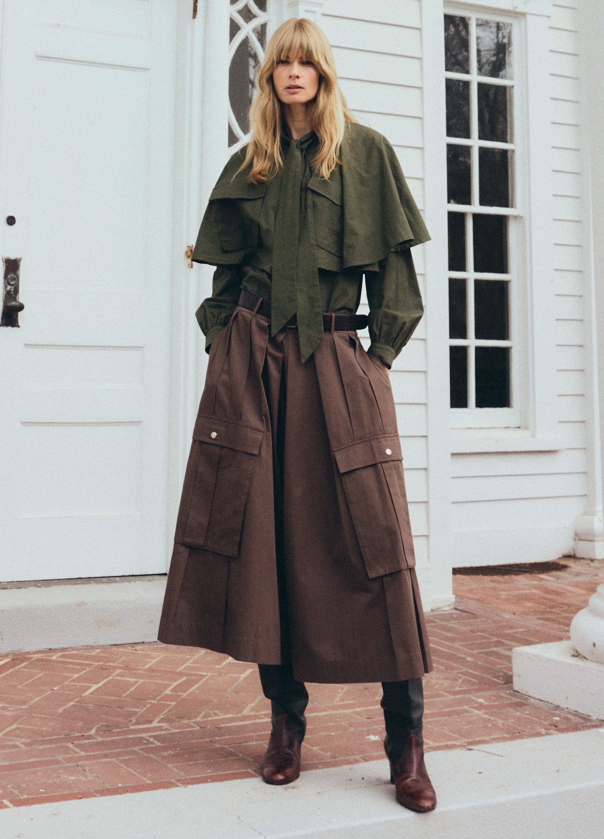 brown-tristan culottes-editorial view - 2