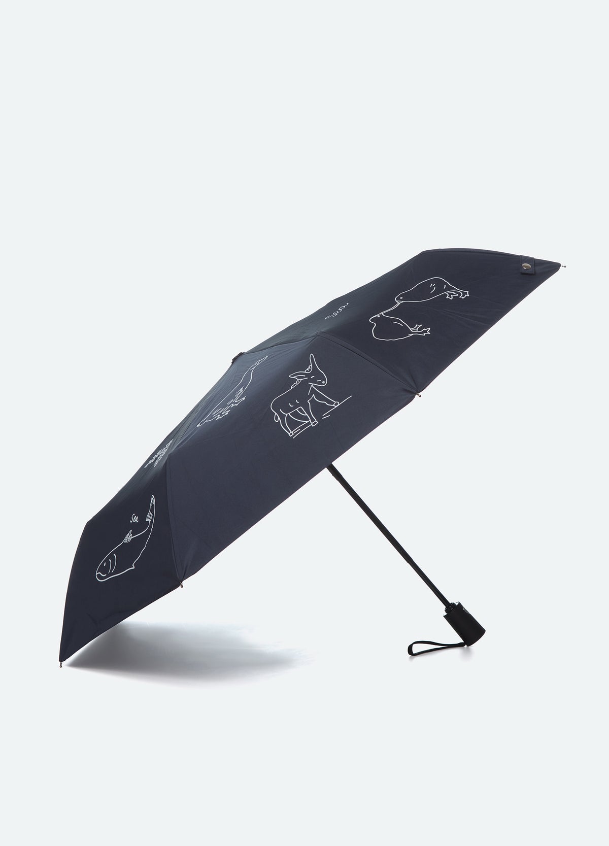 navy-demi umbrella-side view