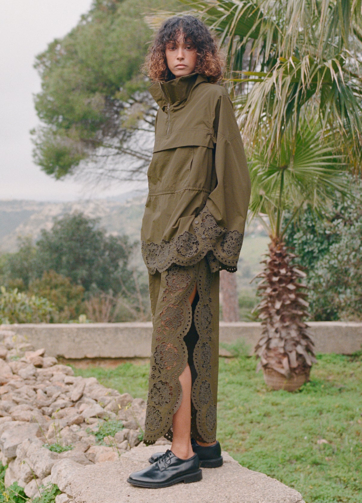 olive-vittoria pants-editorial view - 9