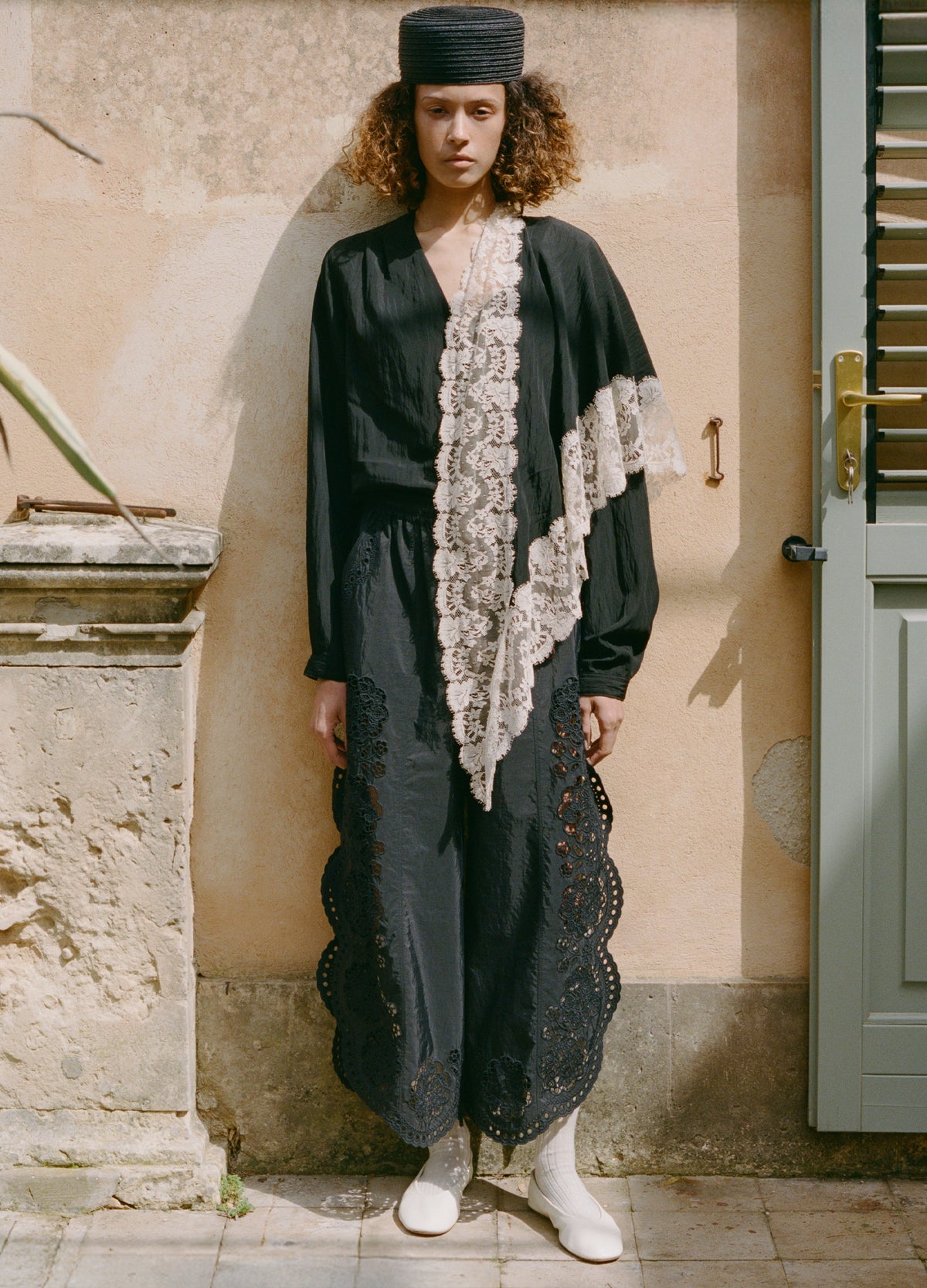 black-vittoria pants-editorial view - 2