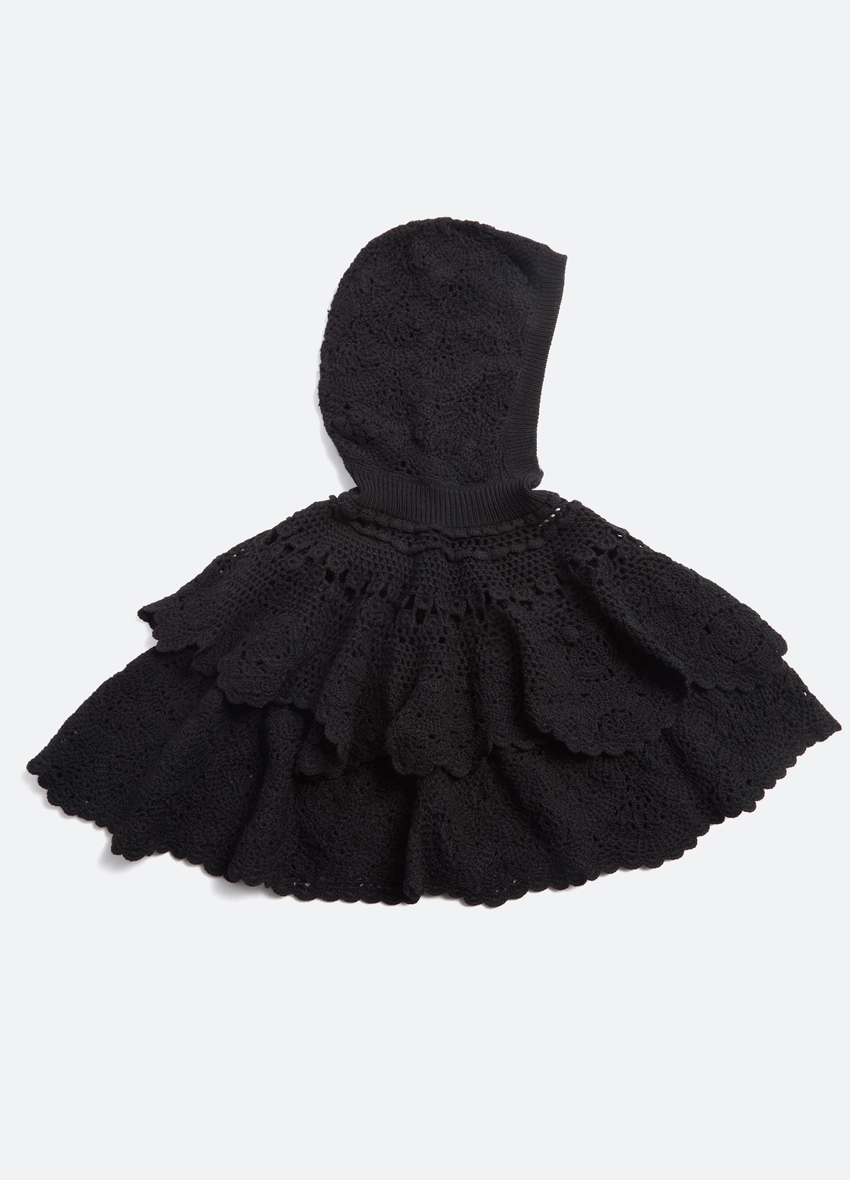black-wright poncho-flat view - 2