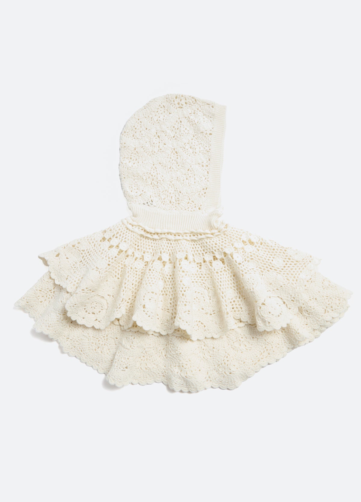 cream-wright poncho-flat view - 5