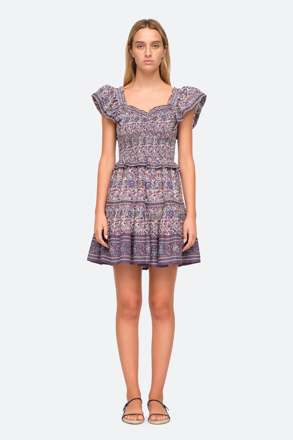 purple-rosita dress-front view